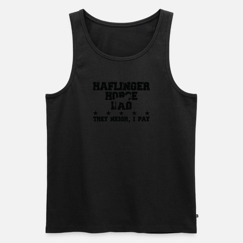 Pferdevater - Haflinger Pferd - Männer Premium Bio Tank Top - undefined