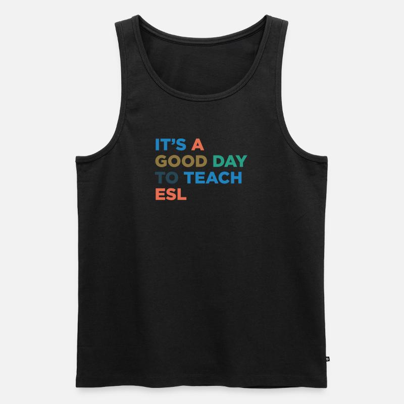 ESL -Lehrer Unterrichten - Männer Premium Bio Tank Top - undefined