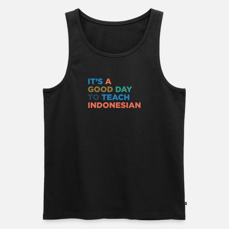 Unterrichte Indonesischen Lehrer - Männer Premium Bio Tank Top - undefined