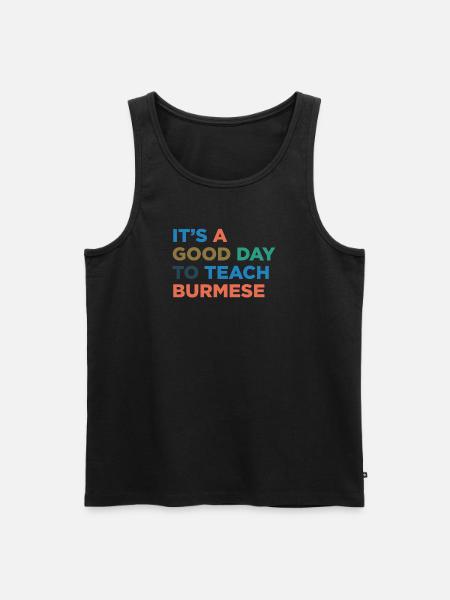 Teach the Burmese teacher - Men's Premium Organic Tank Top -
