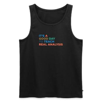 Lehren Sie Den Lehrer Für Echte Analysen - Männer Premium Bio Tank Top - Schwarz - Vorne - Michal (187cm)