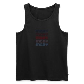 70s Retro Name Vintage Personalized Mary - Men's Premium Organic Tank Top - black - Front - Michal (187cm)