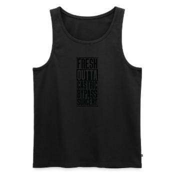 Fresh Outta Surgery - Bypass gastrique - Débardeur bio Premium Homme - noir - Devant - Michal (187cm)