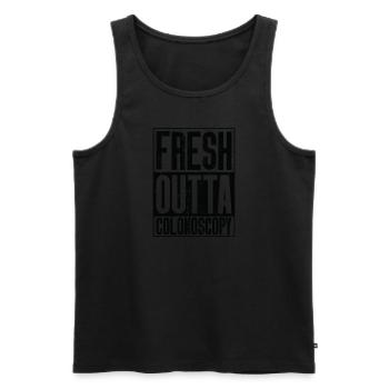 Fresh Outta Surgery - Colonoscopy - Men's Premium Organic Tank Top - black - Front - Michal (187cm)