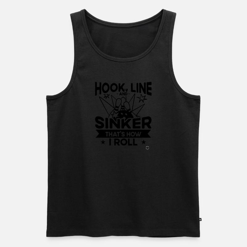 Hook Line and Sinker - Bowling - Men's Premium Organic Tank Top - undefined