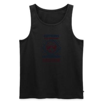 Les cotons sont géniaux - Maman Papa - Débardeur bio Premium Homme - noir - Devant - AI Model Male 178 light (178cm)