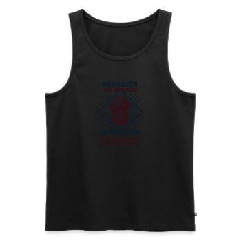 Peanuts Are Great - Mama Dad - Men's Premium Organic Tank Top - black - Front - Michal (187cm)