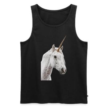 Licorne - Débardeur bio Premium Homme - noir - Devant - Michal (187cm)