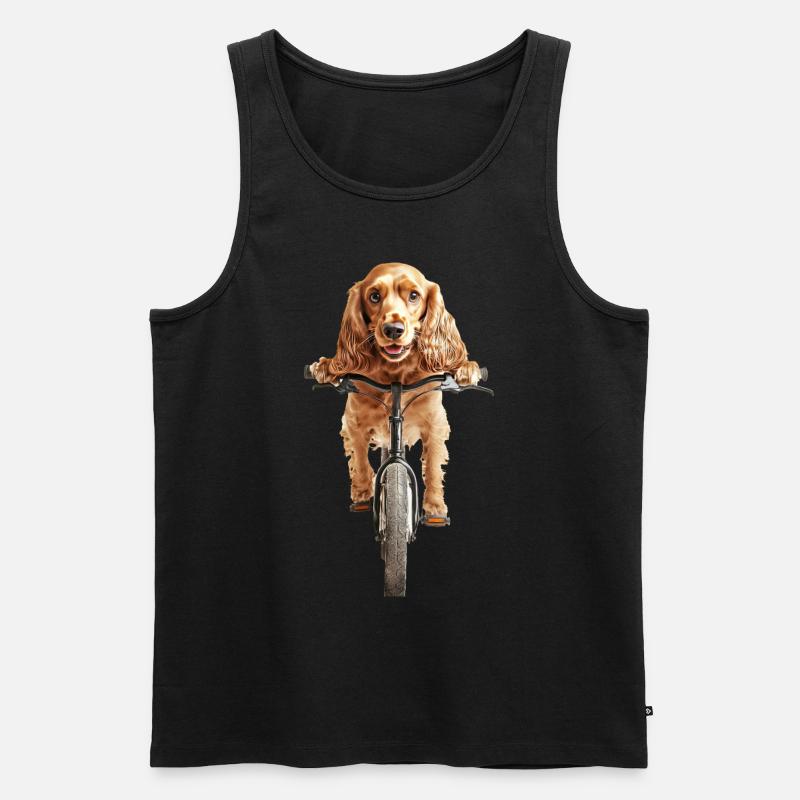 Cocker Spaniel - Männer Premium Bio Tank Top - Schwarz