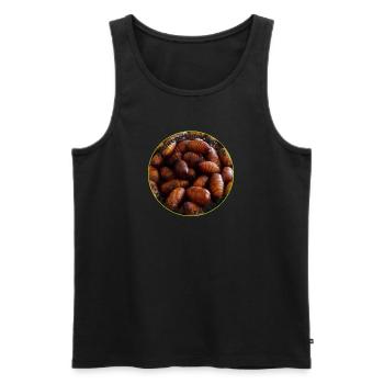 Anthropo-Entomophagie ist keine Krankheit - Männer Premium Bio Tank Top - Schwarz - Vorne - AI Model Male 178 light (178cm)