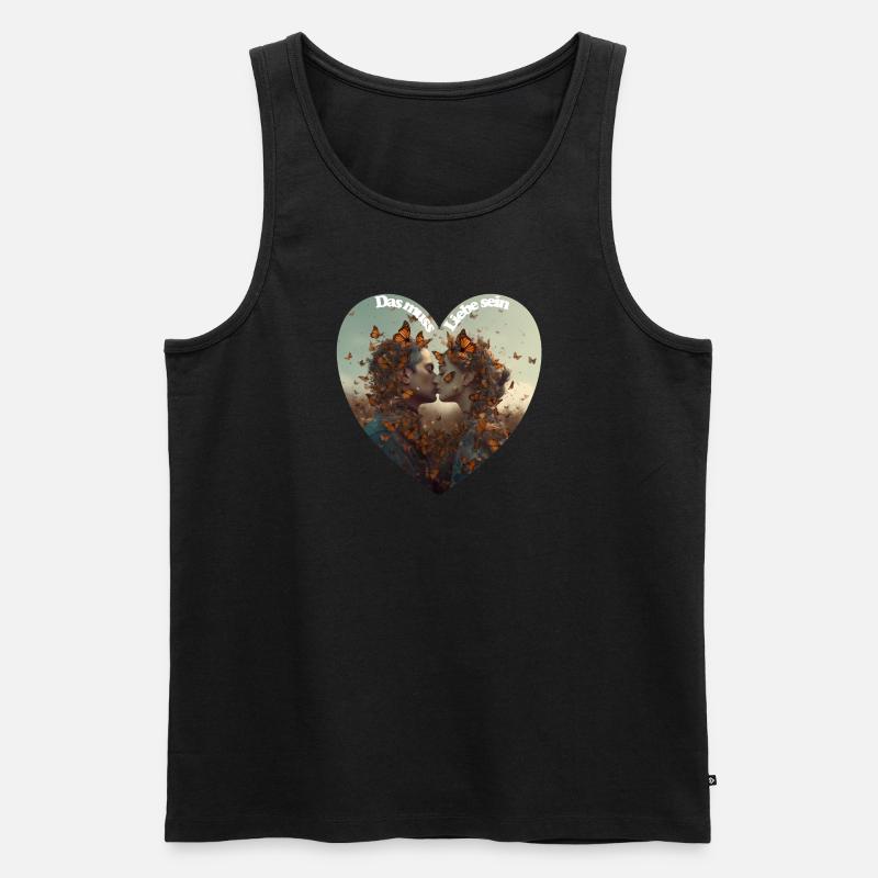 Das muss Liebe sein - Männer Premium Bio Tank Top - Schwarz