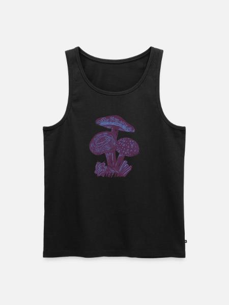 Champignons Linogravure - Débardeur bio Premium Homme -
