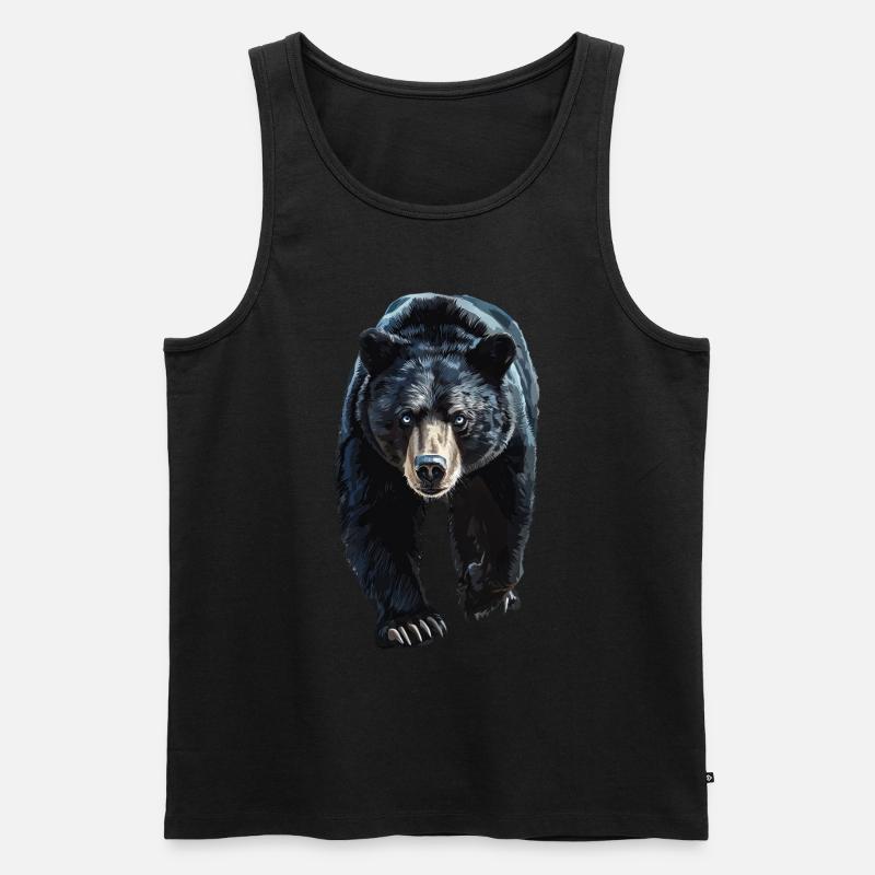 Tragen - Männer Premium Bio Tank Top - Schwarz