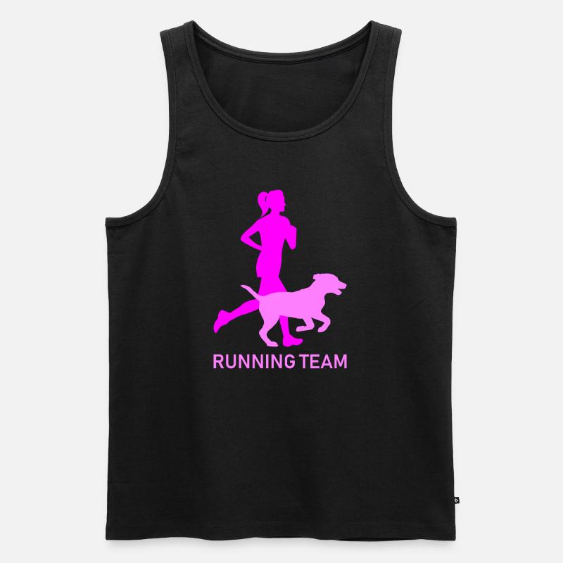 Running team - Männer Premium Bio Tank Top - Schwarz