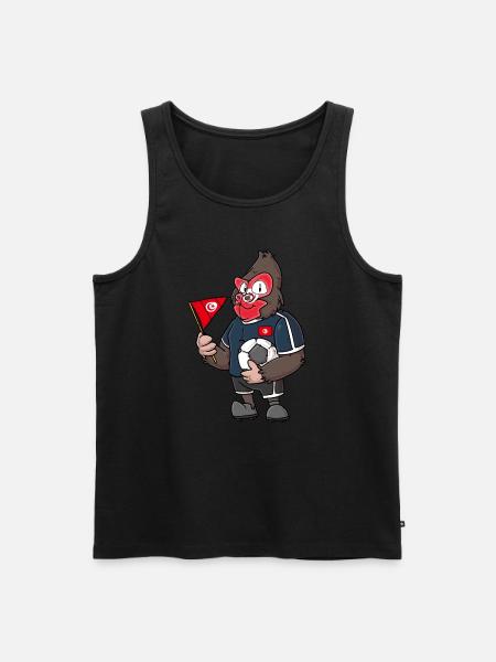 Tunisia Gorilla - Men's Premium Organic Tank Top - black