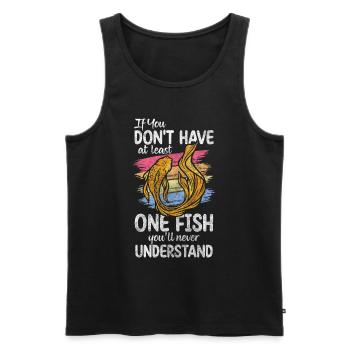 Aquarium Aquarist Pet Breeding - Men's Premium Organic Tank Top - black - Front - Michal (187cm)