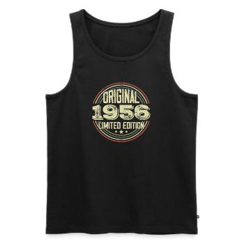 1956 Birthday parties, a legendary vintage - Men's Premium Organic Tank Top - black - Front - Michal (187cm)