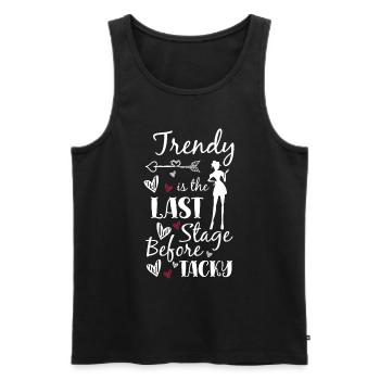 Fashion Lovers Shopping - Men's Premium Organic Tank Top - black - Front - AI Model Male 178 light (178cm)