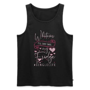 Beziehung Partnersuche Liebe Anmache - Männer Premium Bio Tank Top - Schwarz - Vorne - AI Model Male 178 light (178cm)