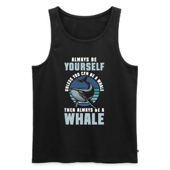 Sea Nature Marine Life - Men's Premium Organic Tank Top - black - Front - Michal (187cm)