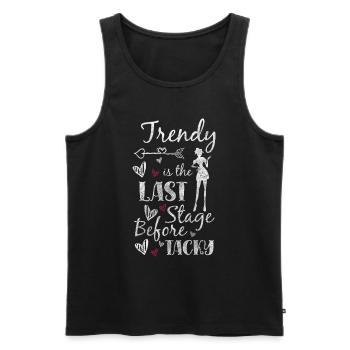 Mode Einkaudszentrum Modenschau Schmuck - Männer Premium Bio Tank Top - Schwarz - Vorne - AI Model Male 178 light (178cm)