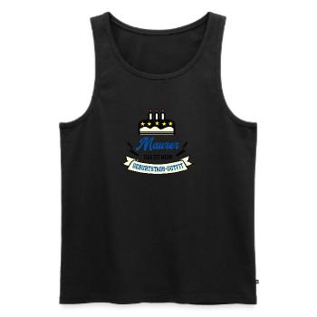 Maurer Geburtstag Maurermeister Maurerazubi Azubi - Männer Premium Bio Tank Top - Schwarz - Vorne - Michal (187cm)