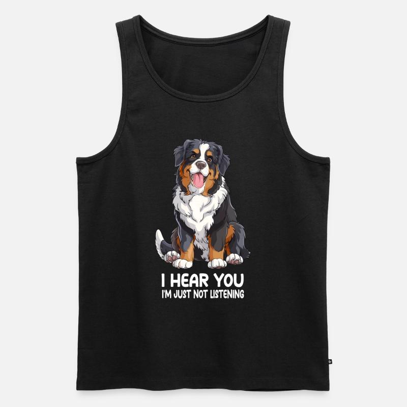 Burnese Sennenhund - Männer Premium Bio Tank Top - Schwarz