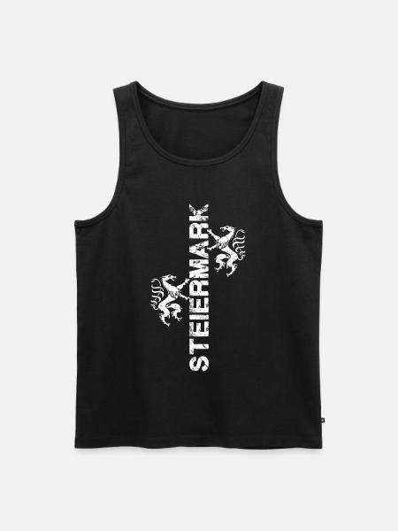 Steiermark - Männer Premium Bio Tank Top - Schwarz