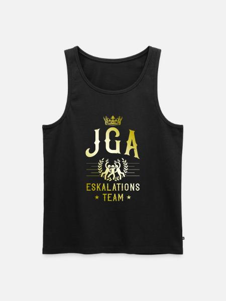 Jga Eskalation - Männer Premium Bio Tank Top - Schwarz