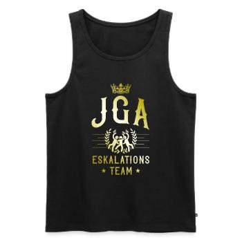 Jga Eskalation - Männer Premium Bio Tank Top - Anthrazit - Vorne - Alexander (188cm)