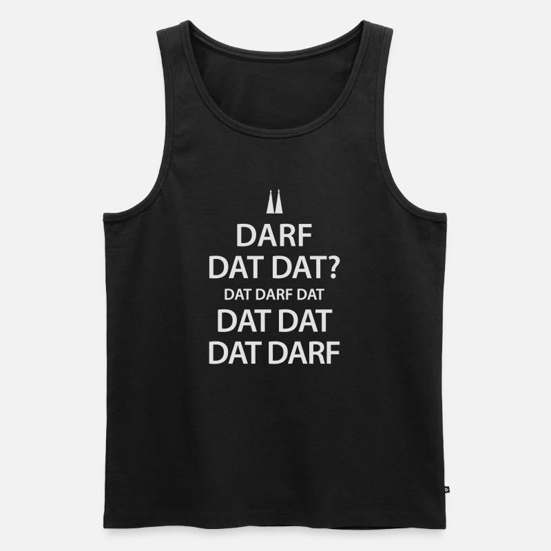 Darf dat dat? - Männer Premium Bio Tank Top - Schwarz