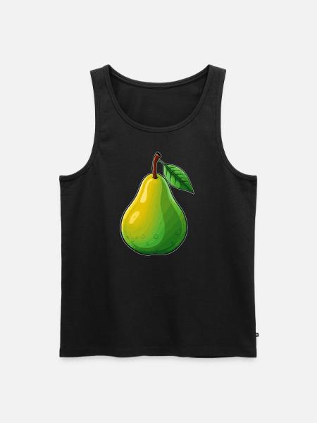 A pear - Men's Premium Organic Tank Top - black