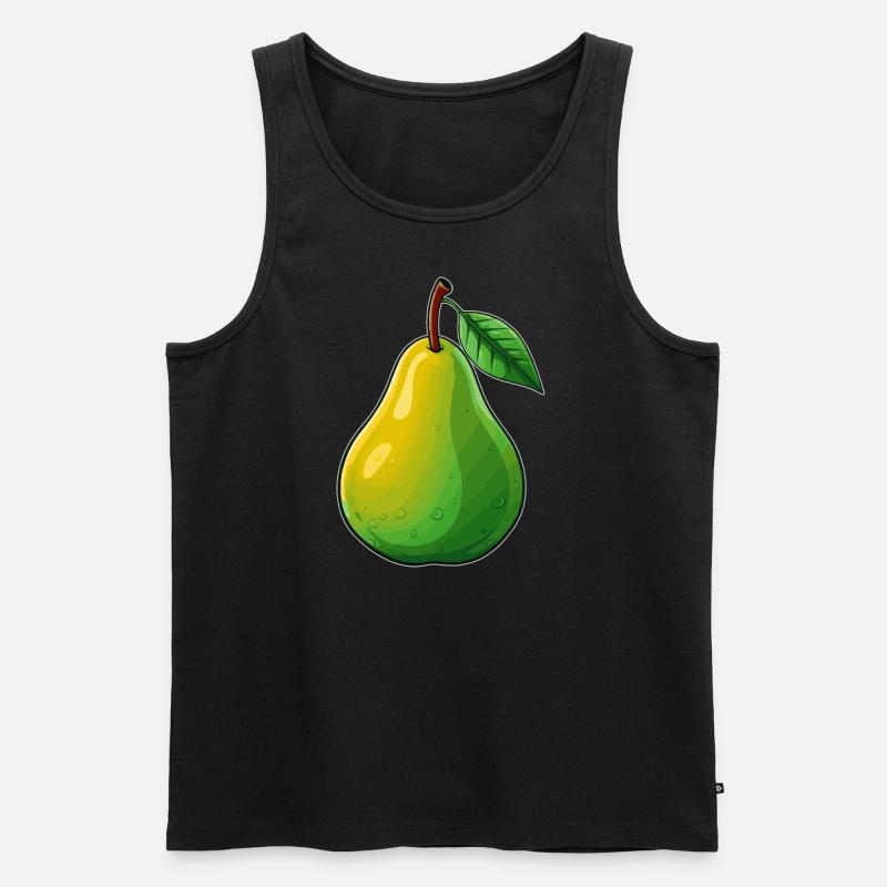 Eine Birne - Männer Premium Bio Tank Top - Schwarz