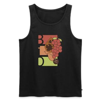 Organic Fruits Fruit Symbol Healthy Food Food Icon - Men's Premium Organic Tank Top - black - Front - AI Model Male 178 light (178cm)