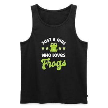 Frog Frogs - Men's Premium Organic Tank Top - black - Front - AI Model Male 178 light (178cm)