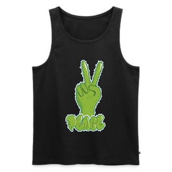 Street art - Männer Premium Bio Tank Top - Schwarz - Vorne - AI Model Male 178 light (178cm)