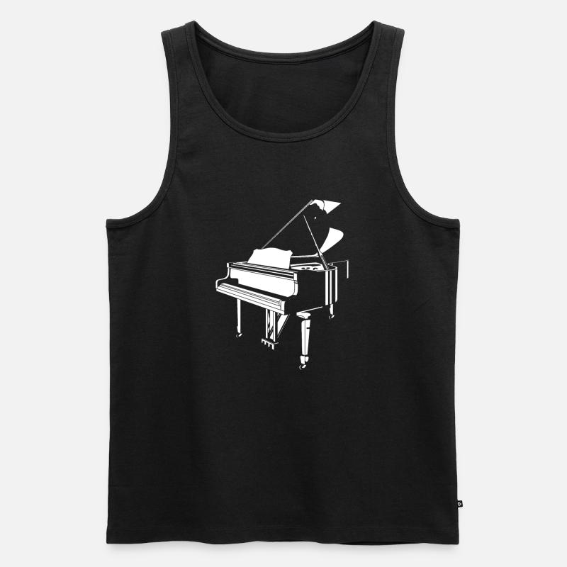 Flügel abstrakt - Männer Premium Bio Tank Top - Schwarz
