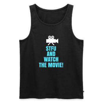 Movies, Theater, Camera, Statement, Movie Night, Movies - Men's Premium Organic Tank Top - black - Front - Michal (187cm)