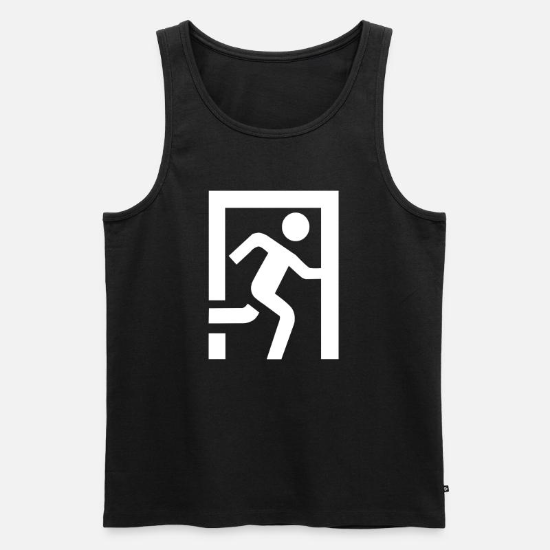 119700810_174724670_eksit - Männer Premium Bio Tank Top - Schwarz