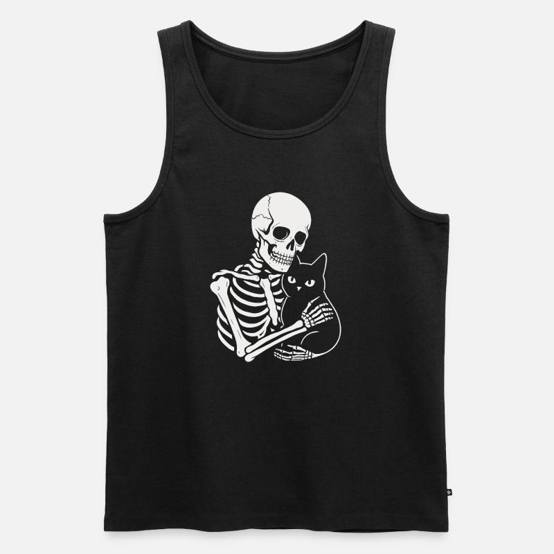Zärtlichkeit - Männer Premium Bio Tank Top - Schwarz