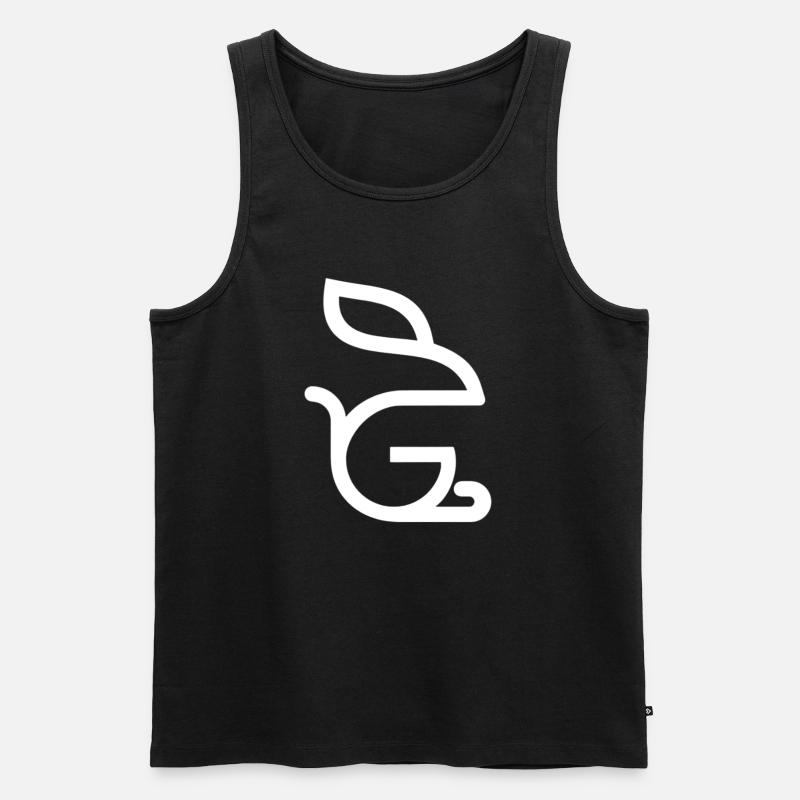 3000_Logo_Only - Männer Premium Bio Tank Top - Schwarz