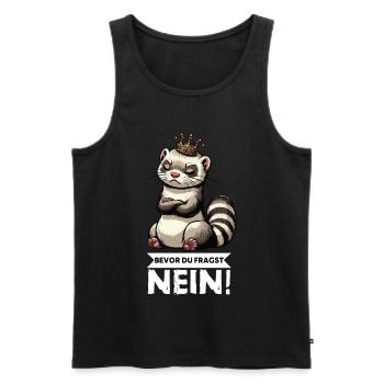 Bevor Du Fragst Nein Frettchen Frettchenbesitzer - Männer Premium Bio Tank Top - Schwarz - Vorne - AI Model Male 178 light (178cm)