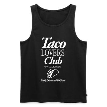 Taco Lovers CLub - Débardeur bio Premium Homme - noir - Devant - Michal (187cm)