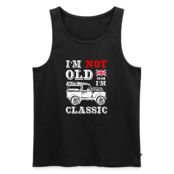 I_Am_Not_Old_I_Am_Classic - Men's Premium Organic Tank Top - black - Front - Michal (187cm)