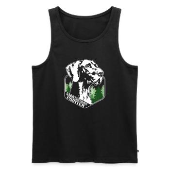 German Shorthaired Pointer Dog Wilsigns Hunting Dogs - Men's Premium Organic Tank Top - black - Front - Michal (187cm)