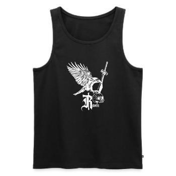 Raven on Sword – Dark and Mystical Design - Men's Premium Organic Tank Top - black - Front - Michal (187cm)