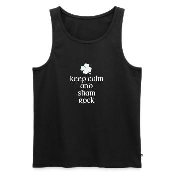 St. Patrick's Day Irland Bier Party Cool - Männer Premium Bio Tank Top - Schwarz - Vorne - Michal (187cm)