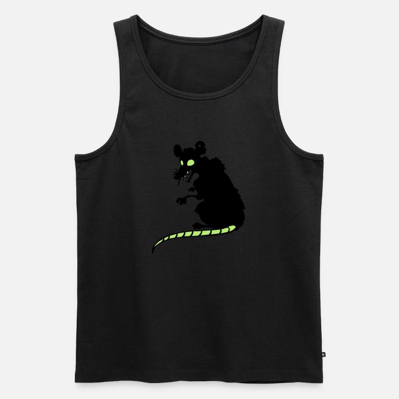 Miese Ratte - Männer Premium Bio Tank Top - Schwarz