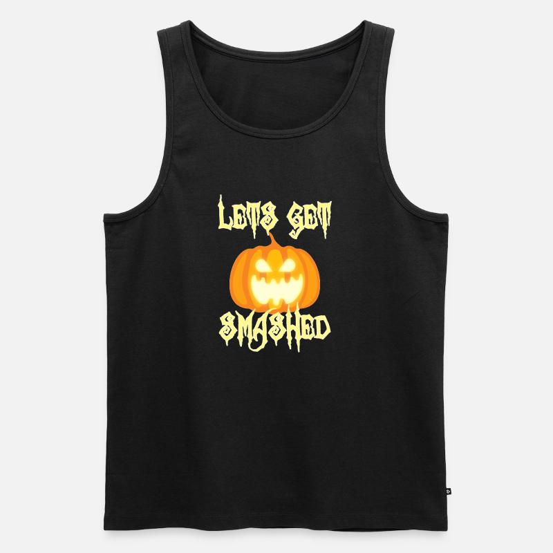 Halloween: Let´s Get Smashed - Männer Premium Bio Tank Top - Schwarz