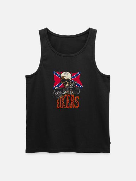 Biker's Symbols - Débardeur bio Premium Homme - noir